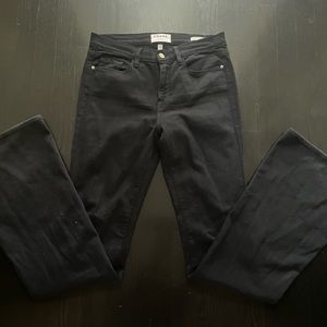 FRAME Flared black denim jeans